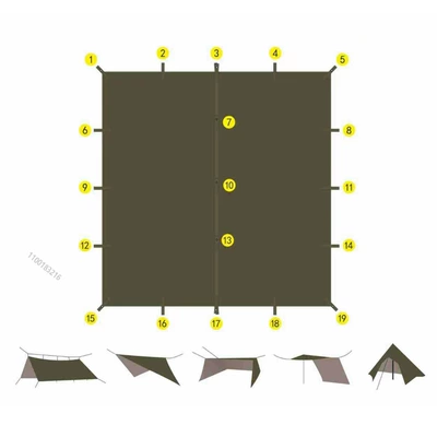 Sunproof Shelter, Outdoor Camping, Avtomobil yan çətirləri