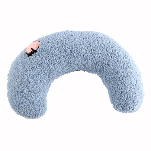 New Teddy Velvet Pet Half-Moon Pillow Cat Breastfeeding Pillow Deep Sleep U-shaped Pillow Manufacturer Wholesale