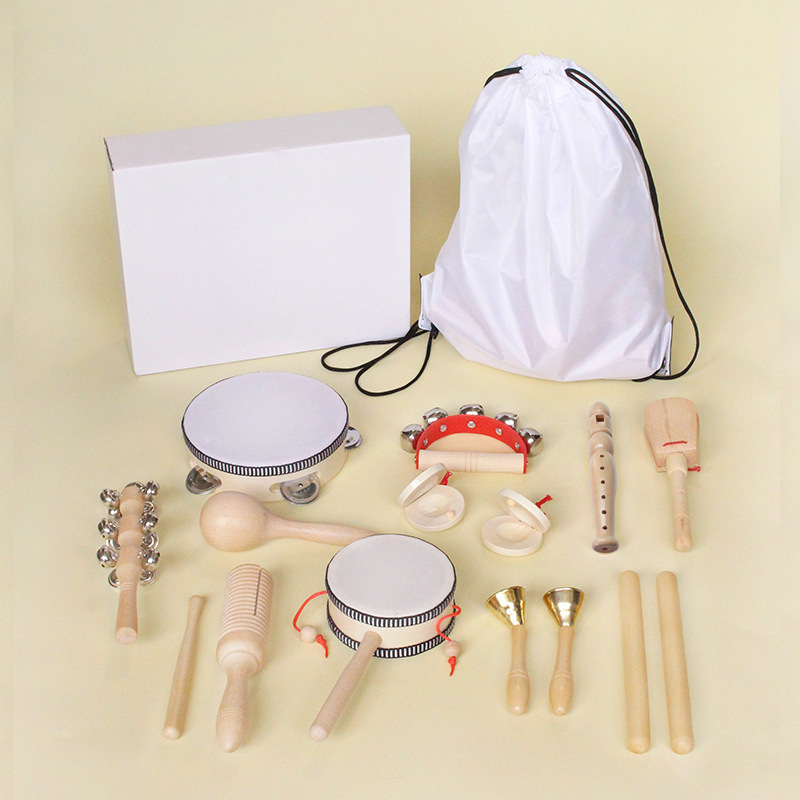 Traje de instrumento musical de madera Orff de madera instrumento de percusión infantil kindergarten bebé música educación temprana material didáctico
