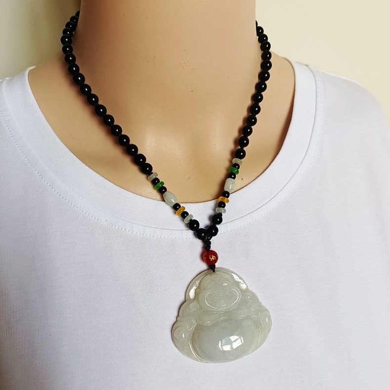 Mặt dây chuyền ngọc bích Phật Di Lặc tự nhiên Myanmar A chính hãng có chứng chỉ — Chứng chỉ Đại Phật số 2731. 44.8X50.8x10mm, 2726 số 46.8X50.3X12.2mm, 2729 Đại Phật 47.2X53.7X12.1mm, Chứng chỉ Phật lớn số 2727 49X53X12.2mm chi tiết 21