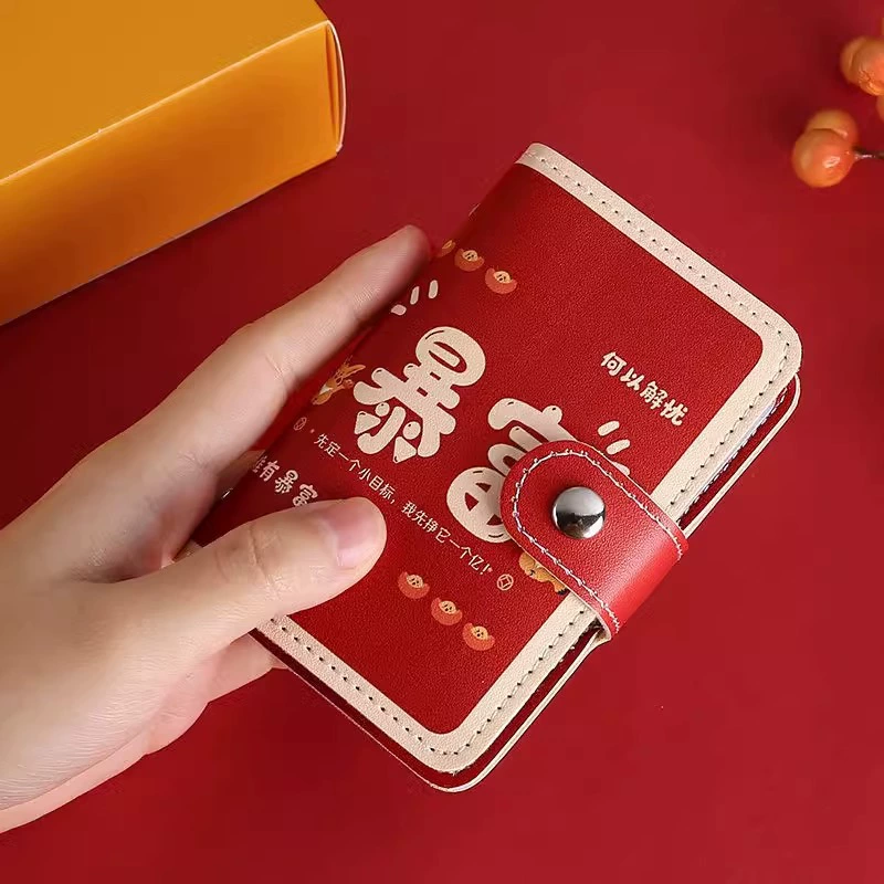 Симпатичный женский держатель для карт с героями мультфильмов, персонализированная большая емкость, несколько слотов для карт, ультратонкий антиразмагничивающийся, компактный мужской держатель для карт, держатель для карт