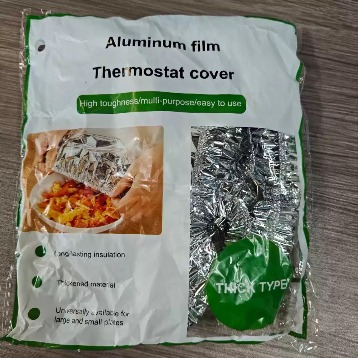 cubierta de aislamiento térmico de mesa de comedor cubierta de aislamiento térmico de aluminio de grado alimenticio cubierta de aislamiento térmico de cocina cubierta de película de aluminio de aislamiento térmico
