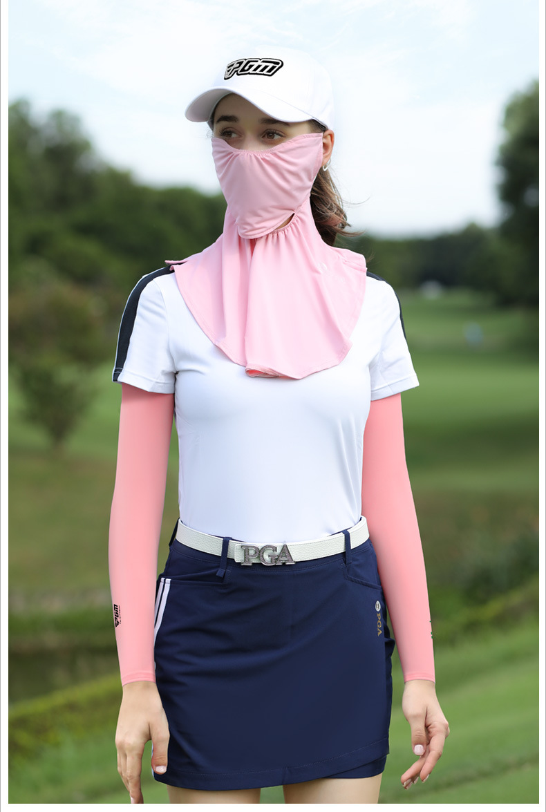 Tay áo chống nắng golf PGM chất liệu lụa băng thoáng khí cho nam nữ — Màu xanh lam chi tiết 12