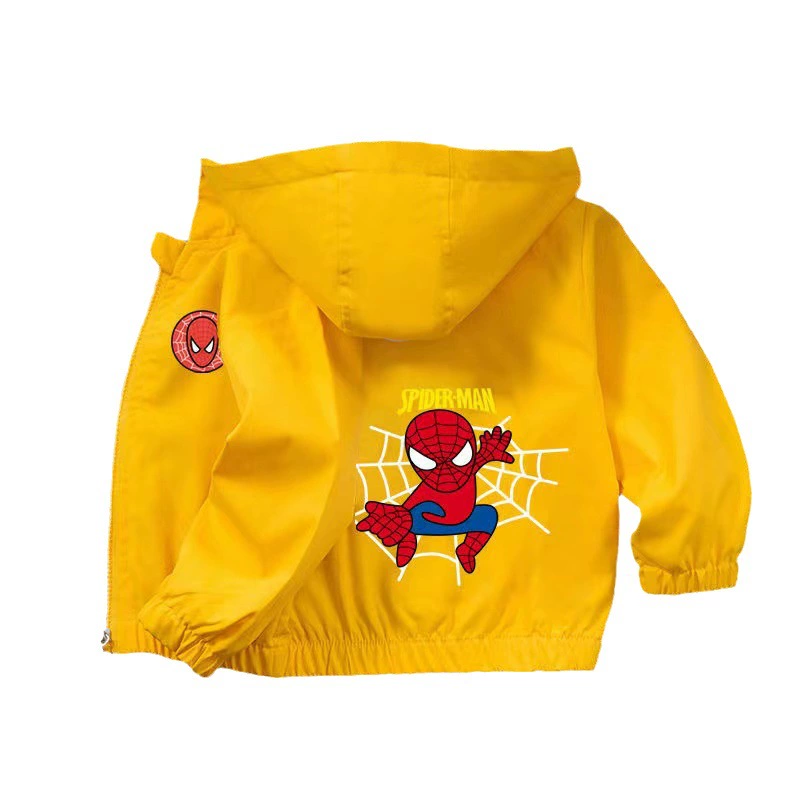 Autumn short windproof jacket for boys with zipper
