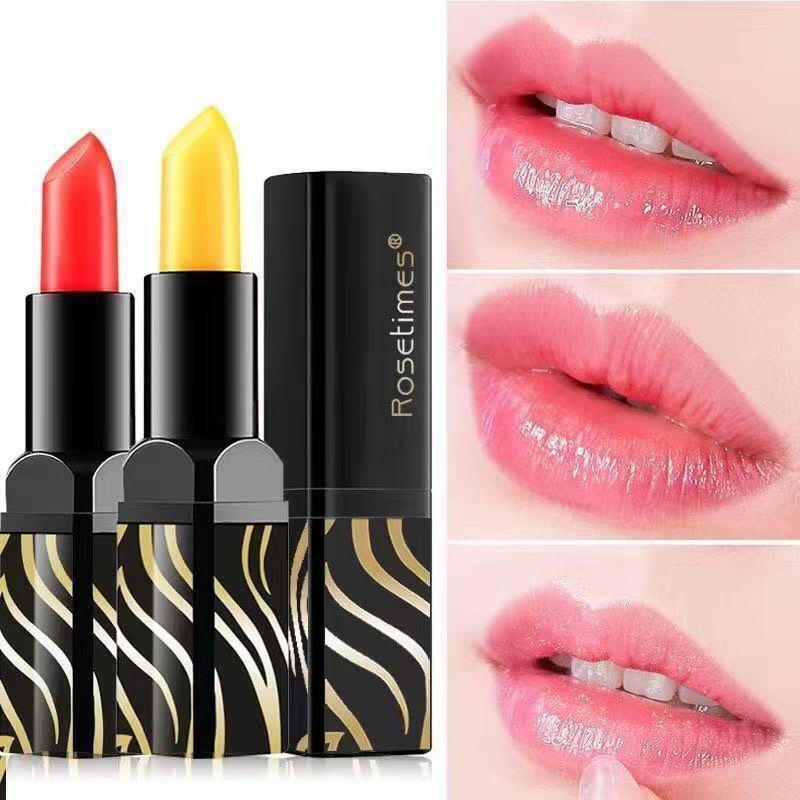 Legendary Classic Lipstick, Red Cherry Color That Changes Temperature, Unique Color for Each Person, Long-Lasting Moisturizing, Does Not Fade Red