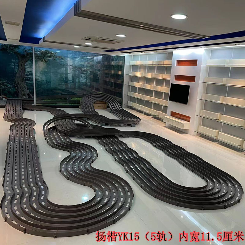 Four-wheel-drive runway interchange track five-track assembled track family double-track lightning dragon race track boy toy