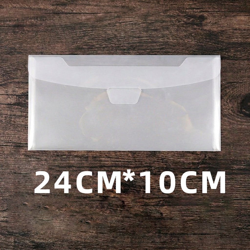 Changhe al por mayor A5 transparente hebilla bolsa de archivo factura engrosada horizontal A6 corte Etiqueta de almacenamiento herramienta abrasiva cuchillo vertical molde