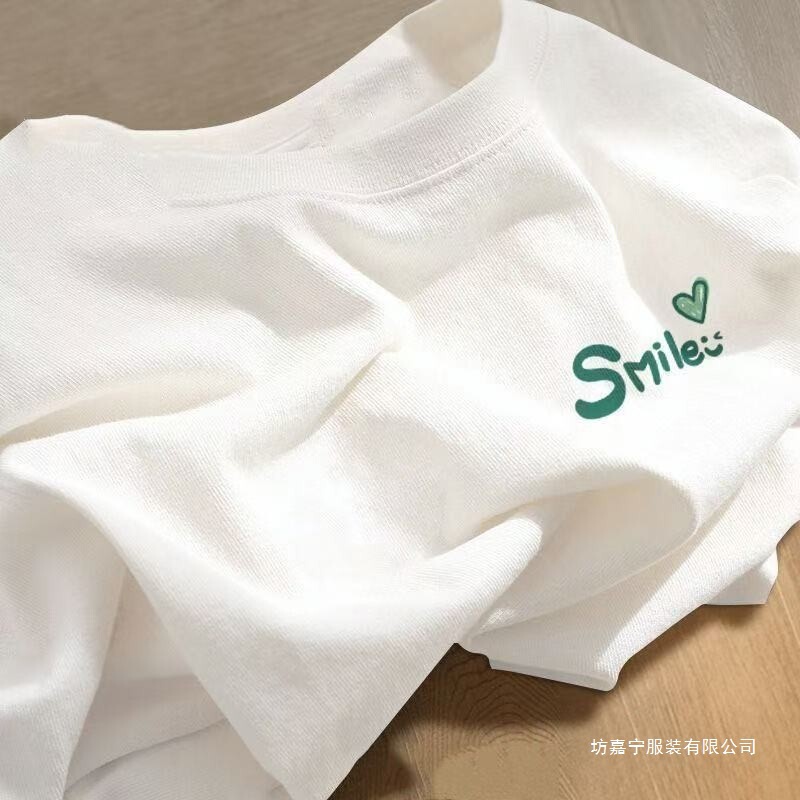 Xinjiang Pure Cotton Short-Sleeved Shirt for Men and Women, Regular Shoulder Fit, National Trend White Base Shirt, Summer Loose Half-Sleeve Top