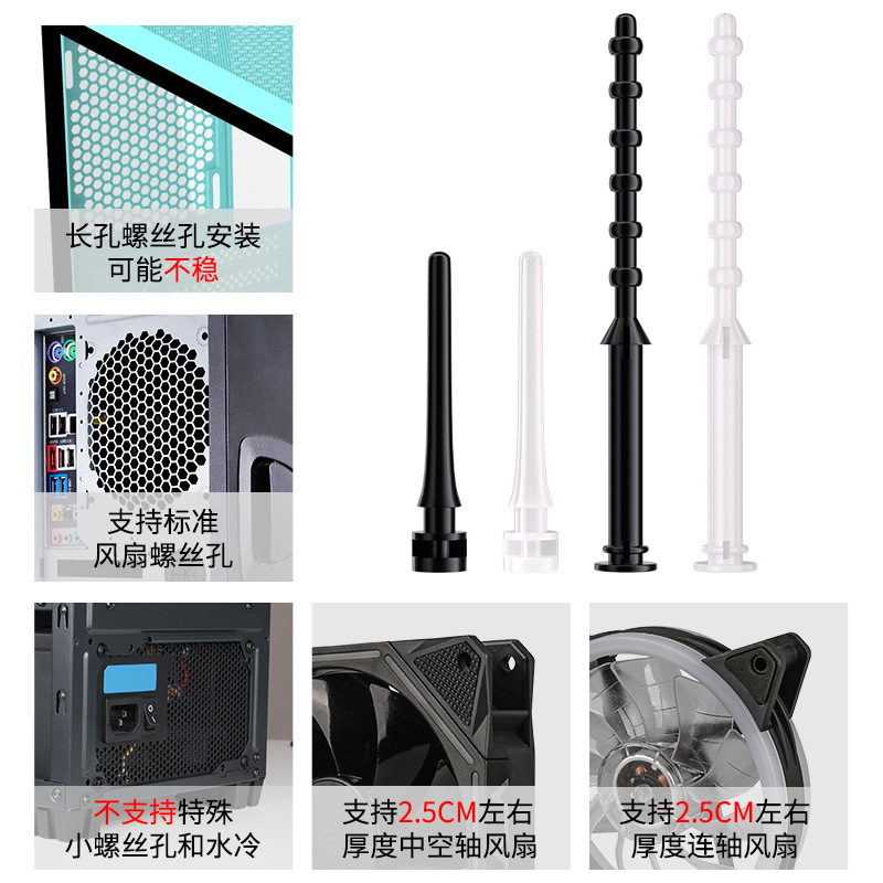 現品のケースのファンのゴム釘のコンピュータの放熱器のゴム釘の衝撃を抑えて騒音の靭性を下げます。|undefined
