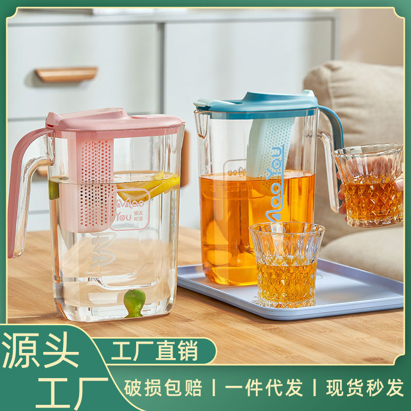 Japanese Cold Water Kettle Set, High Temperature Resistant Teapot, Household Juice Drink Bucket, Plastic Kettle, Large Capacity Cold Water Kettle Japanese Cold Water Kettle Set, High Temperature Resistant Teapot, Household Juice Drink Bucket, Plastic Kettle, Large Capacity Cold Water Kettle