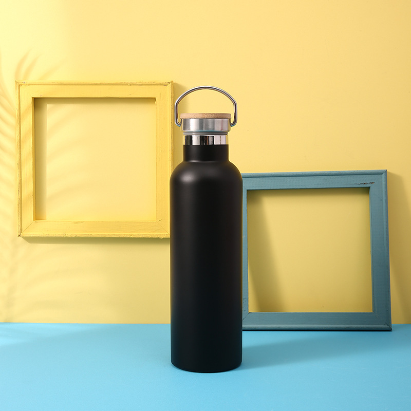 Acero inoxidable Boca Grande deportes hervidor portátil al aire libre escalada olla de doble capa de vacío taza de aislamiento recta fábrica al por mayor