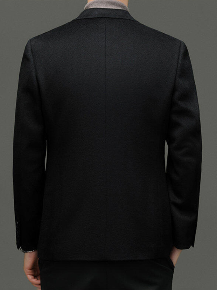 ウールメンズコート、カシミヤスーツ、厚手ビジネススーツ、シルク秋冬ウールシングルスーツ、ダウンジャケット