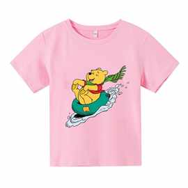 童装夏季儿童卡通小熊服装2023新款T恤宝宝衣服中小童短袖厂家直