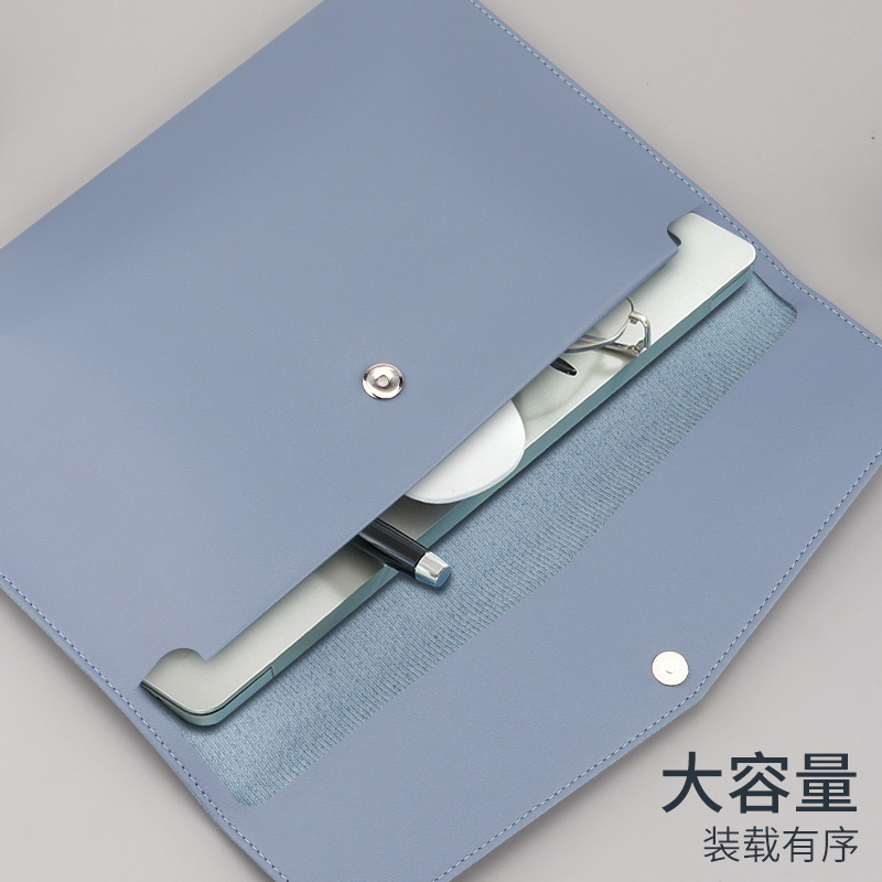 商务办公A4皮革文件袋资料袋大容量收纳档案袋防水文件包定制LOGO|undefined