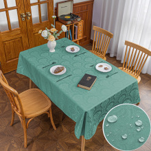 亚马逊跨境简约纯色防水桌布欧式餐桌台布家用餐布茶几布厂家批发