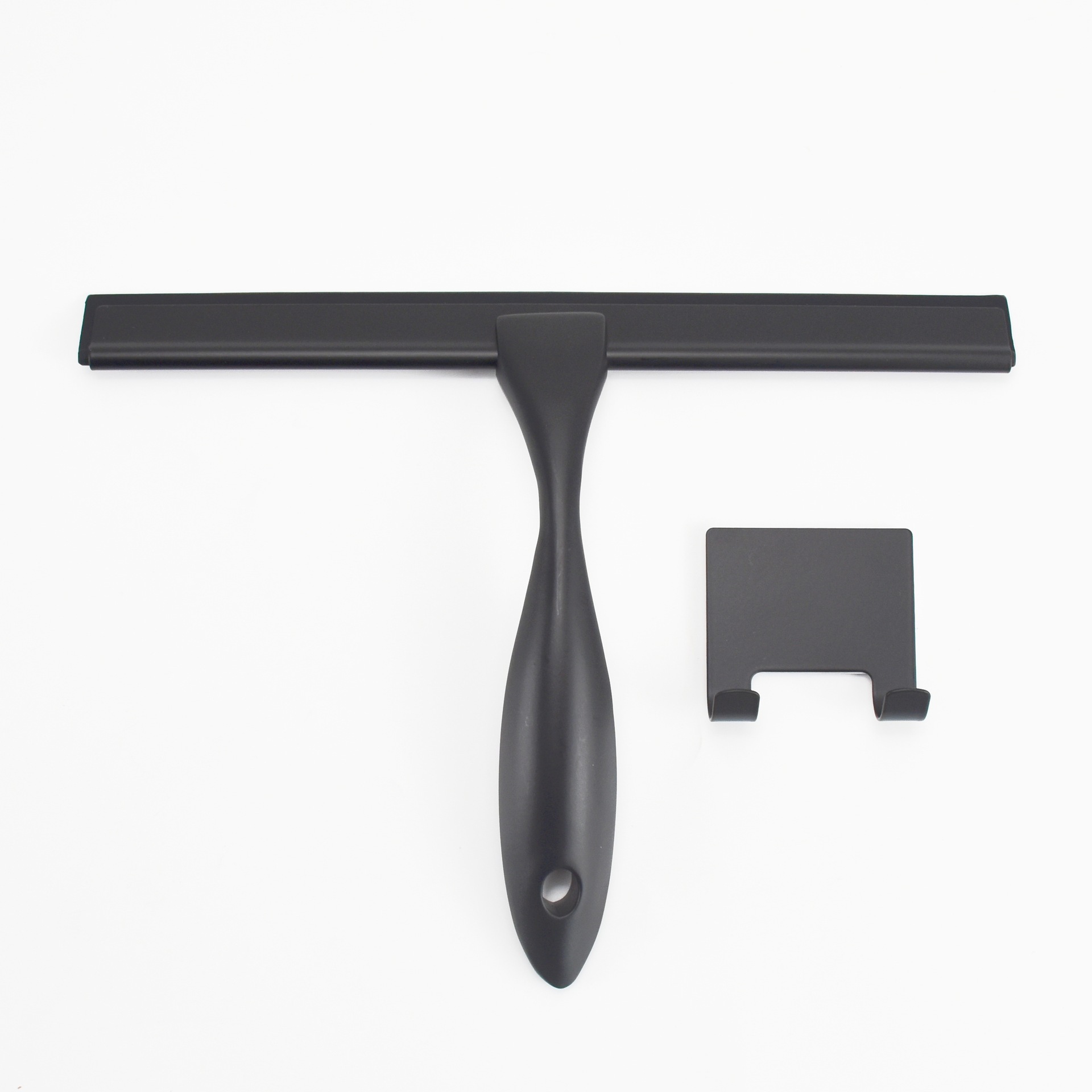 Mango corto 10 pulgadas negro + gancho cuadrado