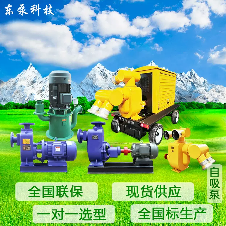 自吸泵ZW无堵塞污水泵卧式管道离心泵大流量增压 三相排污泵