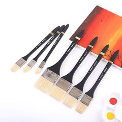 猪鬃平头刷板刷底纹刷底纹笔水粉丙烯水彩画排刷板刷画刷背景刷