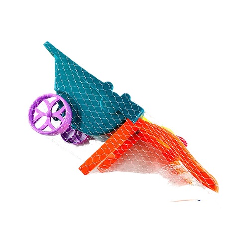 Beach toy set with 3-piece beach wagon, parent-child interactive summer beach water play and sand digging tool set