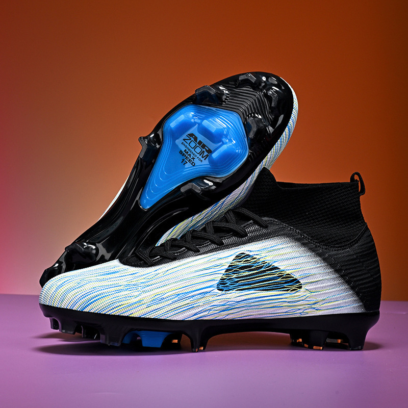 Zapatos de Fútbol de Corte Bajo de TPU y Gamuza Ligeros y Flexibles para Césped Natural y Artificial