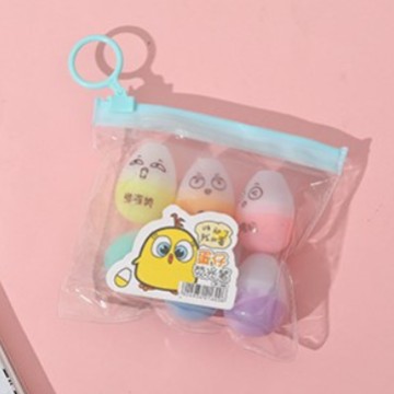 Dibujos animados resaltador mini helado resaltador pintura clave bolígrafo marcador bolígrafo de graffiti bolígrafo acuarela juego multicolor