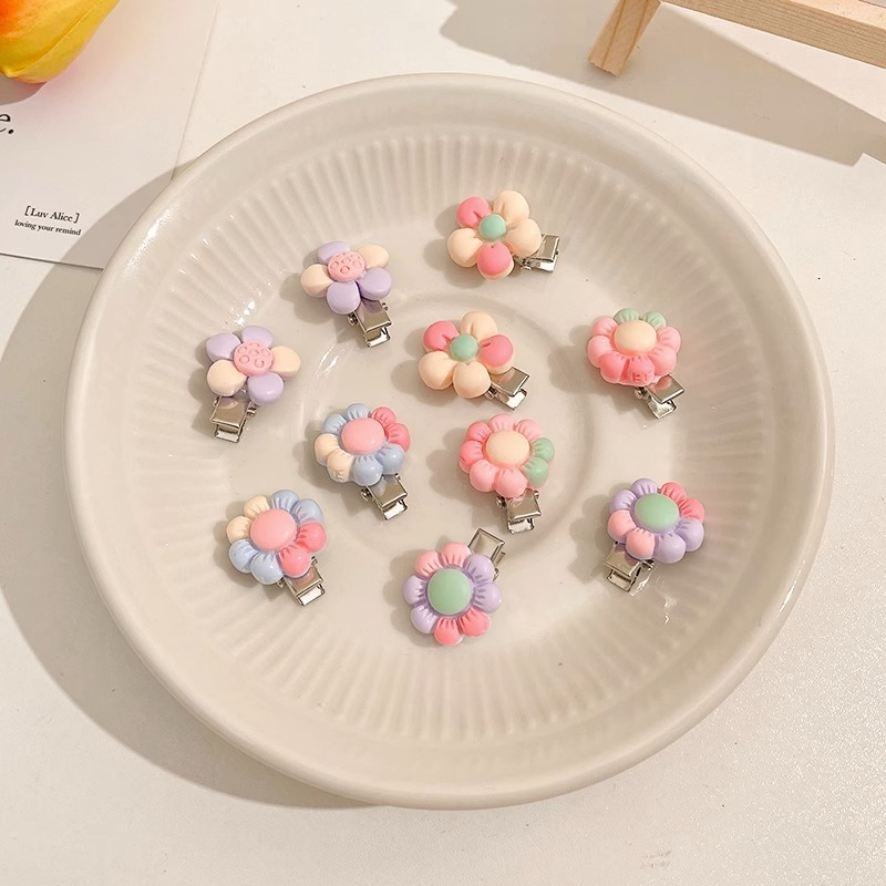 夏季儿童毛绒发卡侧边夹小香风头饰女童不伤发高级感可爱发夹|undefined