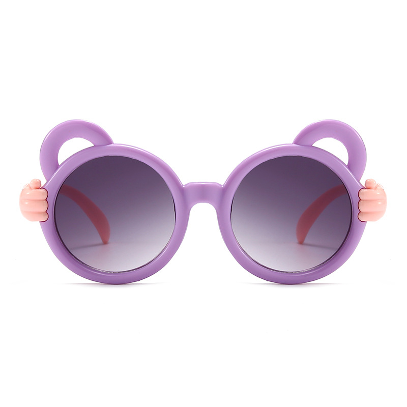 Gafas de Sol Infantiles de Oso de PC y AC con Protección UV400 para Protección Solar y Viajes