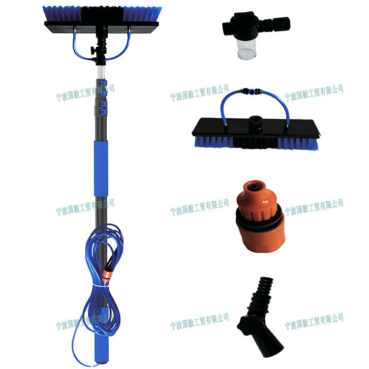Solar Panel Cleaning Brush with Water Supply Rod Suitable for Photovoltaic and Solar Panel House Cleaning Tops and Other Factory Direct Sales