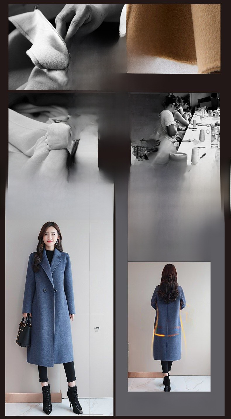 2024 Woolen Coat Coat Women's New Coat Autumn and Winter Mid-length Large Size Woolen Coat Korean Style Loose Woolen Coat Women_voghion.com