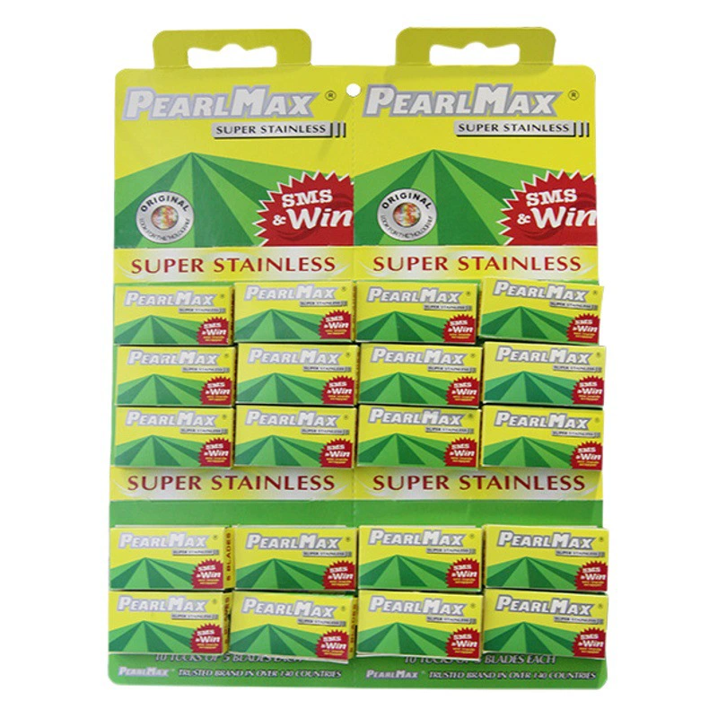 Трансграничная нержавеющая сталь двухсторонний лезвие ручной классический старомодный бритвенный нож для волос бритвенный лезвие завод