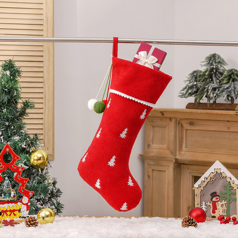 クロスボーダーのクリスマスの靴下のプレゼントの袋のクリスマスツリーはクリスマスの装飾の用品の大きいサイズのキャンディーの靴下の装飾の吊り下げの部品を掛けます。|undefined