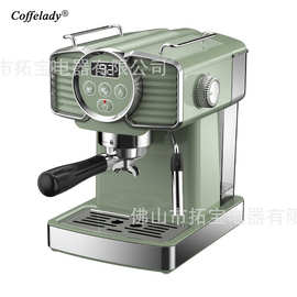 Coffelady 意式浓缩咖啡机 温度显示按钮操作泵压式咖啡机