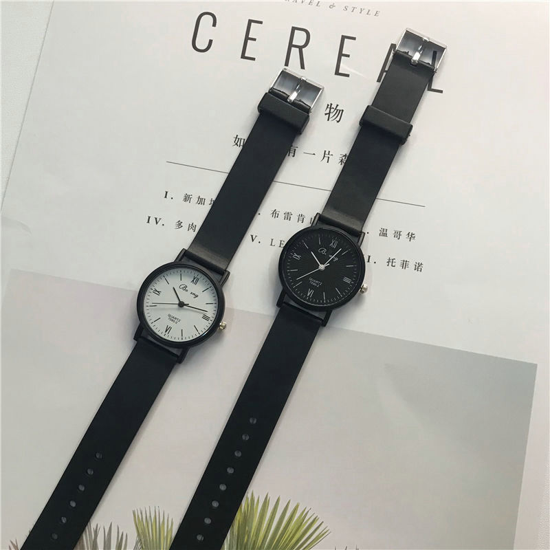 情侣手表学生男女ins风简约一对气质潮流韩版初中生学院风小清新