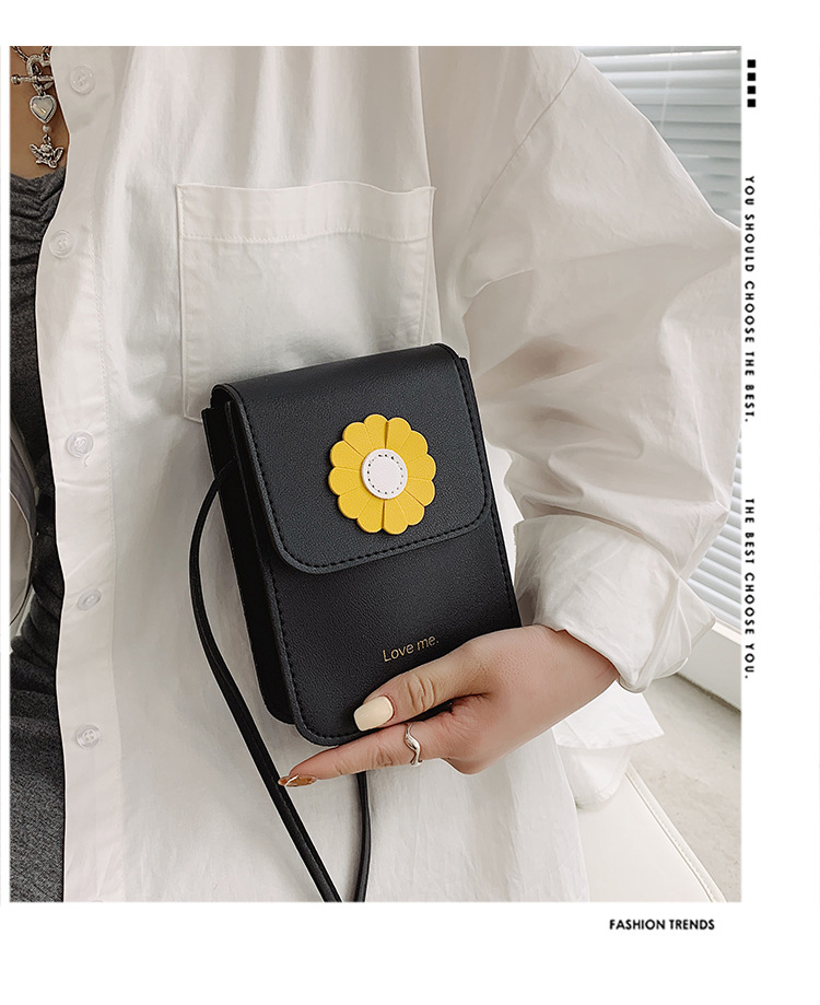 Fashion Sun Flower Contrast Color Messenger Shoulder Bag display picture 19