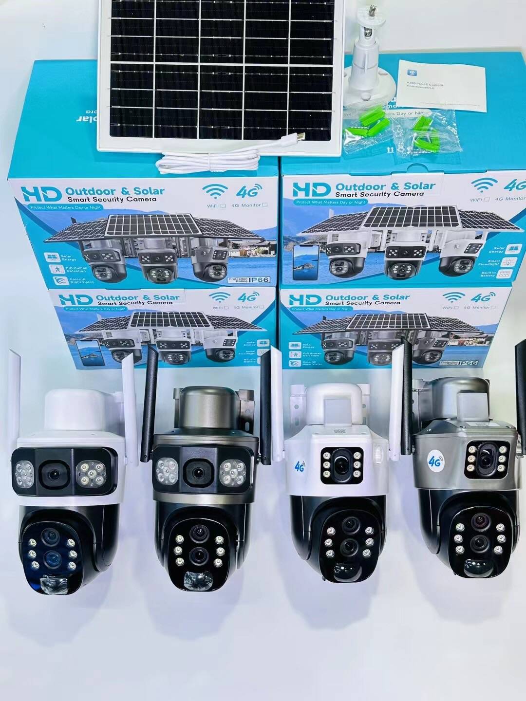 V380太阳能监控器360度手机远程室外夜视全景家用高清10