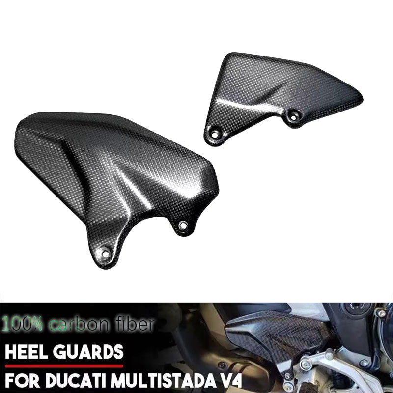 Suitable for Ducati Multistrada V4 V4S Modified Carbon Fiber Dry Carbon Footrest Guards Wings