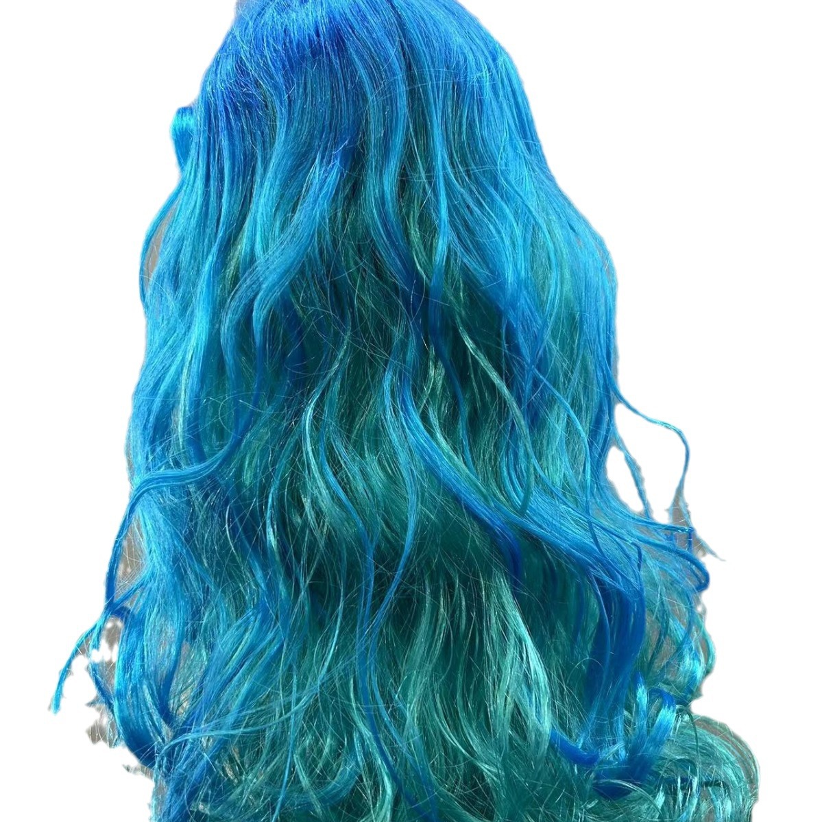 Transfronterizo al por mayor colorido rizos largos ondas de alta temperatura rizos de seda europea, americana, brasileña, africana peluca