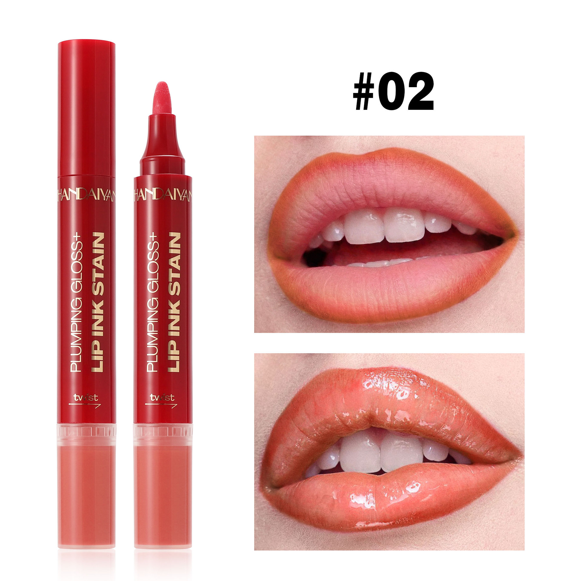 Comercio exterior transfronterizo en el extranjero 2 - en - 1 lápiz labial, un lápiz labial multicolor, un lápiz labial blanqueador, un viaje de viaje, un viaje de viaje.
