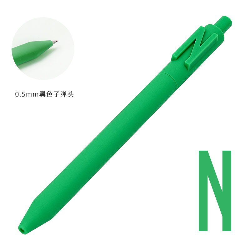 KACO中性笔字母笔数字笔学生用0.5黑芯办公文具水笔创意笔0.5黑笔|undefined