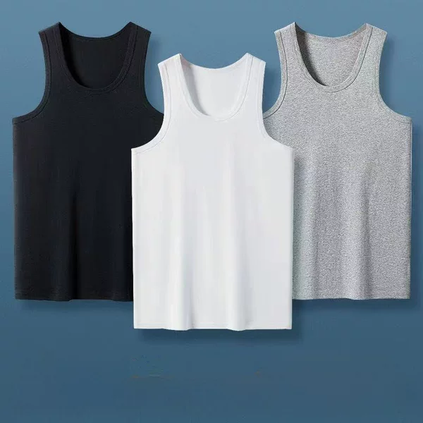 Wholesale Summer Men's Breathable Tank Tops, Casual Sleeveless T-Shirts, Thin and Breathable