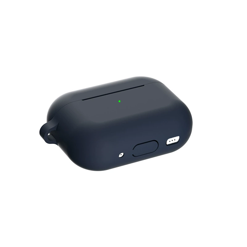 Силиконовый защитный чехол для Apple AirPods Pro 2, 2 мм, варианты мультицвета и металлической пряжки