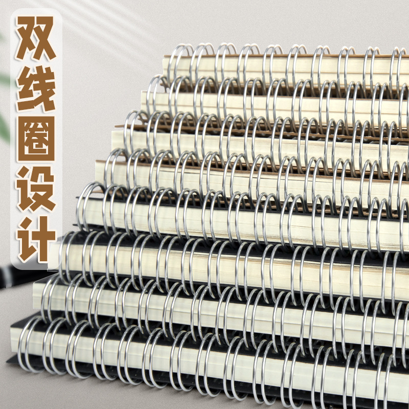 Cuaderno A5 Cuaderno de bobina Papel kraft Estudiante universitario Cuaderno en espiral Cuaderno engrosado Simple estilo ins Examen de ingreso de posgrado para estudiantes