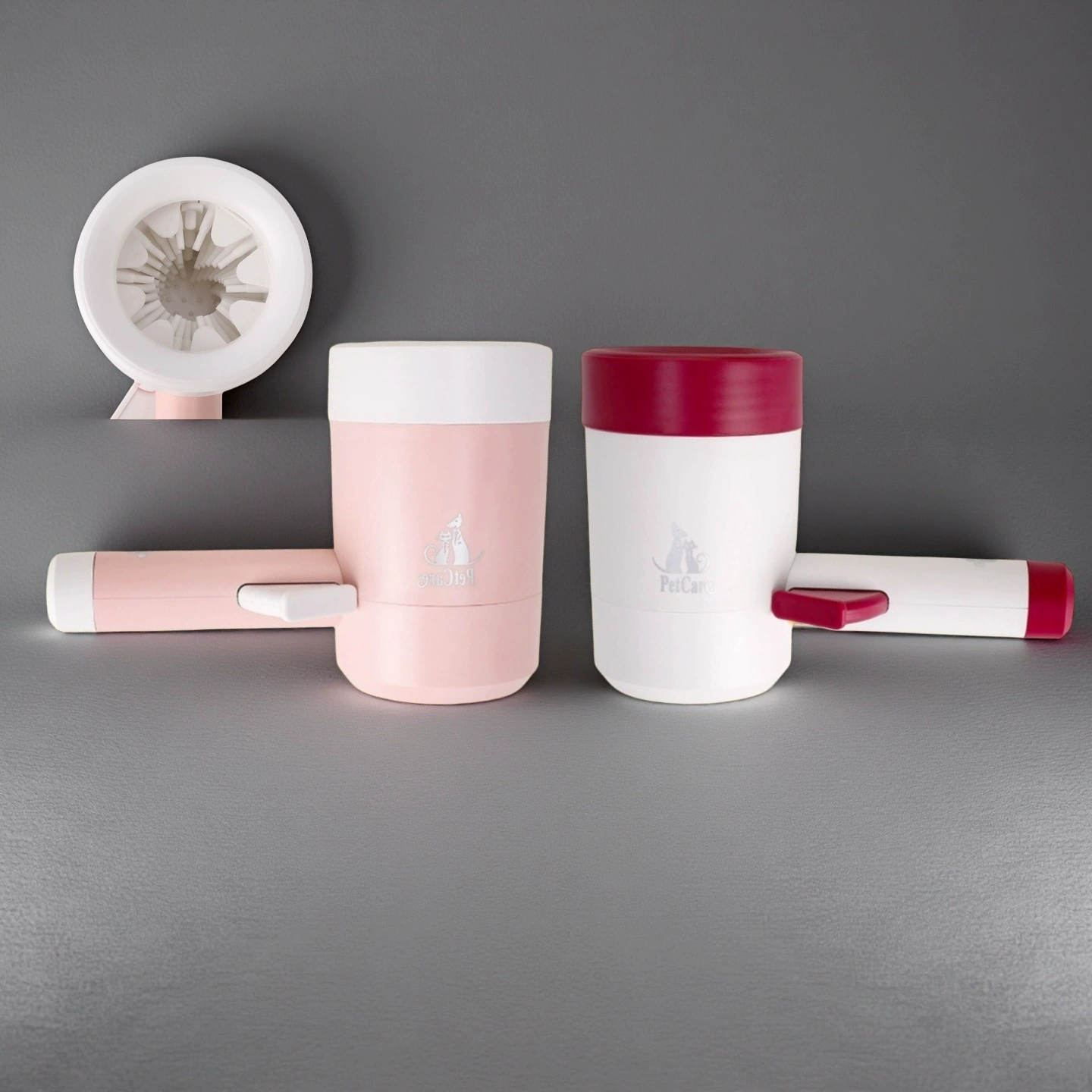 Кубок для мытья ног для домашних животных Собака купальный артефакт Чистка красоты Автоматическая мойка для ног Собака Нажмите вращающуюся чашку для чистки ног