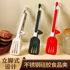 シリコン食品クリップステンレス食品クリップ屋外バーベキュークリップステーキクリップパンクリップパーマ防止焼肉クリップ