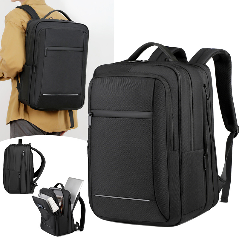 Men's Expandable Laptop Backpack Large Capacity Commuter Bag_voghion.com
