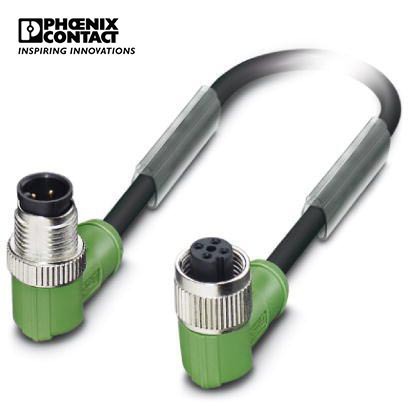 菲尼克斯传感器/执行器电缆SAC-4P-M12MR/0,6-PUR/M12FR-1668726