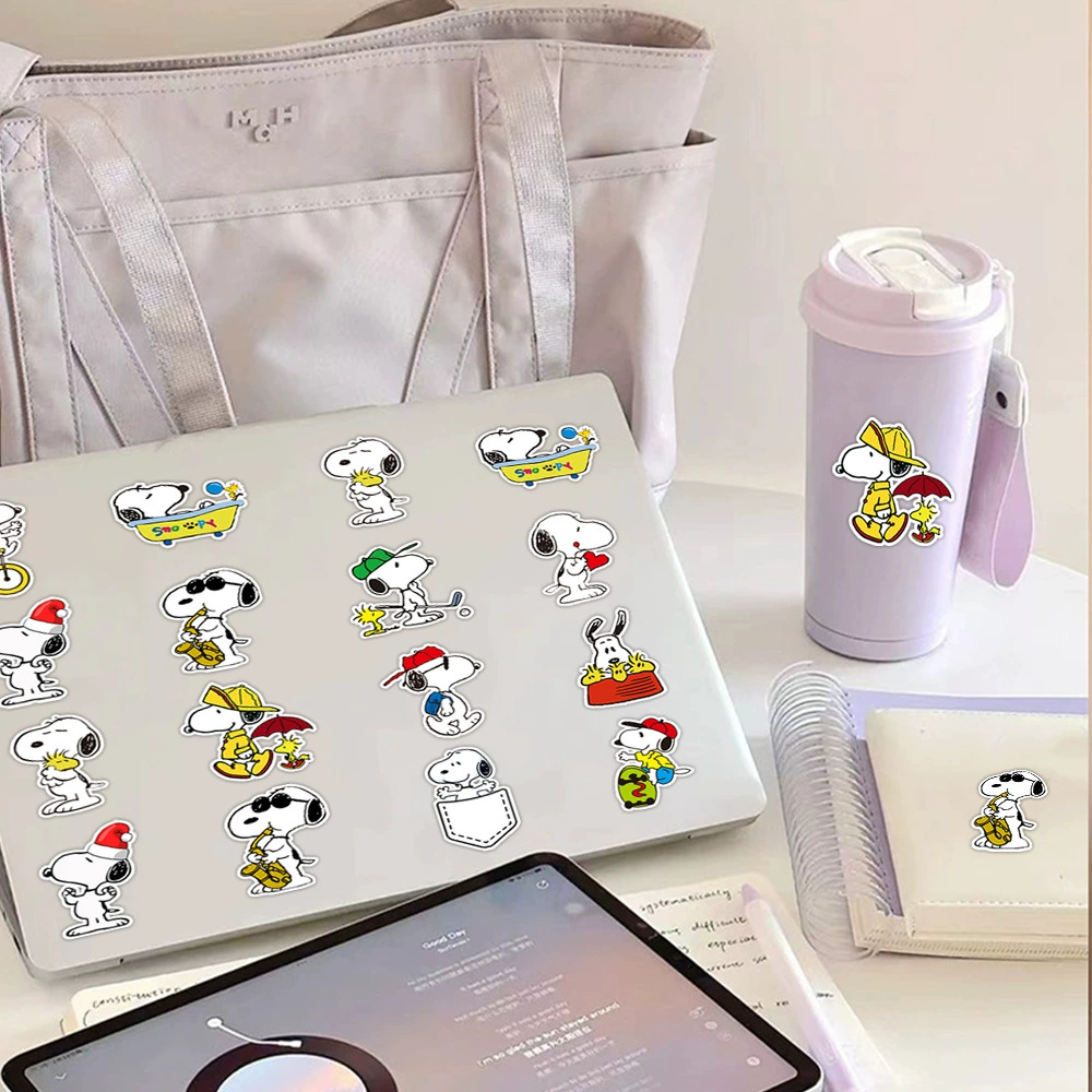 Nuby, Snoopy, (торговля через границу), милая канцелярия, ноутбук, наклейка, 40