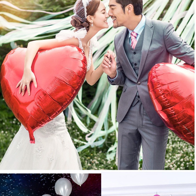 32寸超大號愛心鋁膜氣球 75cm情人節表白婚禮裝飾拍照氦氣球批發