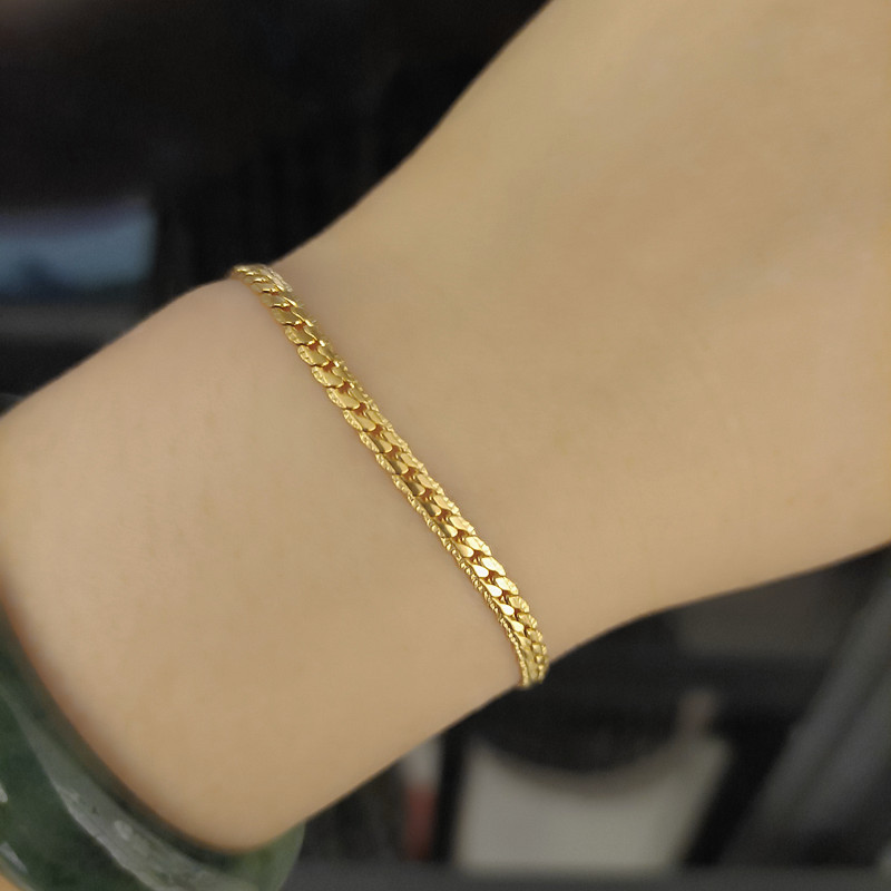 Colar de corrente cubana para mulher em aço estilo hip hop_voghion.com