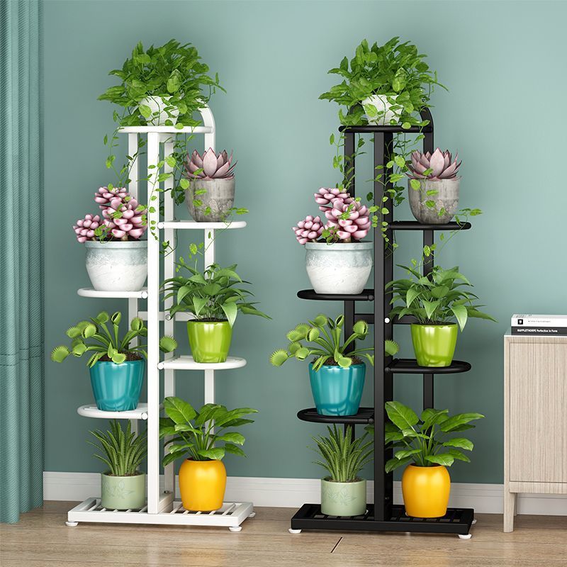 铁艺花架落地式花盆架多层省空间室内外客厅阳台绿萝花架子速卖通